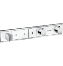 Термостатический смеситель Hansgrohe RainSelect 15356400 для душа, белый - хром