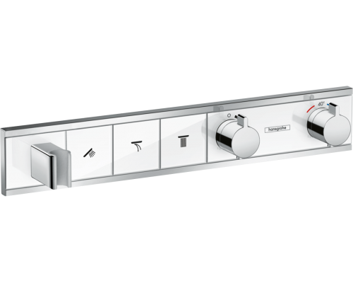 Термостатический смеситель Hansgrohe RainSelect 15356400 для душа, белый - хром