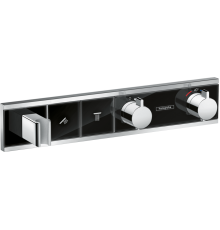 Термостатический смеситель Hansgrohe RainSelect 15355600 для душа, черный - хром