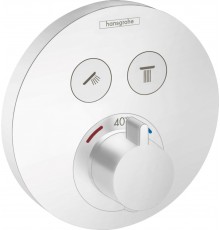 Термостатический смеситель встраиваемый Hansgrohe ShowerSelect S ShowerSelect S 15743700 для душа, матовый белый