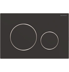 Кнопка смыва Geberit Sigma 20 115.882.14.1 черная матовая, хром глянцевый