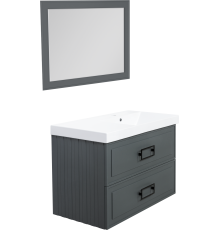 Мебель для ванной комнаты La Fenice Cubo Twin 90 R серая