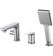 Смеситель на борт ванны Lemark Bronx LM3745GM графит