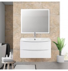 Мебель для ванной комнаты BelBagno Acqua 100 подвесная, bianco lucido