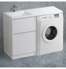 Тумба с раковиной BelBagno Kraft -LVD 60 bianco opaco L