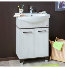 Тумба с раковиной Sanflor Толедо 60, венге, северное дерево светлое