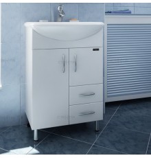 Тумба с раковиной СаНта Уют 55 2 двери, 2 ящика