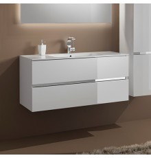 Тумба с раковиной Sanvit Кубэ -2 100 белый глянец
