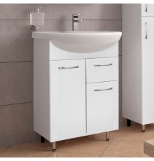 Тумба с раковиной Style Line Эко Стандарт №11 61 белая
