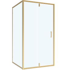 Душевой уголок Niagara Nova NG-43-11AG-A80G, 110x80 профиль золото, стекло прозрачное