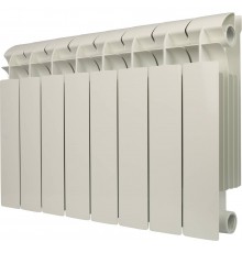 Радиатор биметаллический Global STYLE PLUS 350 8 секций боковое подключение (белый RAL 9010) STP03501008 (STP03501008)