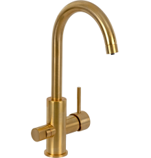 Смеситель для кухни Remer Minimal N792DW золото брашированное
