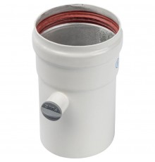 Труба дымоходная STOUT DN80 125 мм п/м с ревизионным патрубком SCA-0080-010125 (SCA-0080-010125)