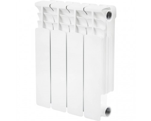 Радиатор биметаллический STOUT Space 350 4 секции боковое подключение RAL9016 SRB-0310-035004 (SRB-0310-035004)