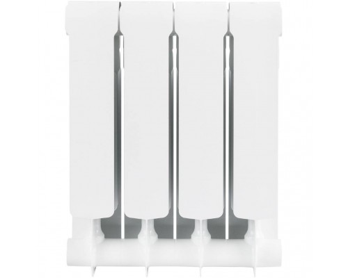 Радиатор биметаллический STOUT Space 350 4 секции боковое подключение RAL9016 SRB-0310-035004 (SRB-0310-035004)