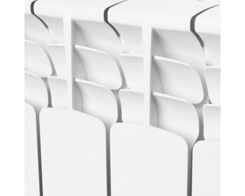 Радиатор биметаллический STOUT Space 350 4 секции боковое подключение RAL9016 SRB-0310-035004 (SRB-0310-035004)