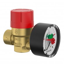 Предохранительный клапан с манометром Flamco Prescomano 1/2 x 3/4 - 3bar TRD (27686)