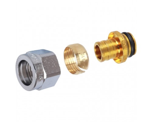 Концовка евроконус FAR для труб PEX 16х2.2, с накидной гайкой 1/2 (FC 6075 58845) Концовка евроконус FAR для труб PEX 16х2.2, с накидной гайкой 1/2 (FC 6075 58845)