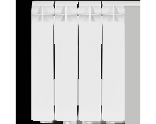 Радиатор алюминиевый STOUT Bravo 350 4 секции боковое подключение RAL9010 SRA-0110-035004 (SRA-0110-035004)