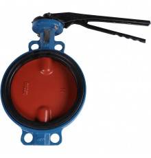 Затвор поворотно-дисковый Tecofi VPI4448 DN 250 PN 16 межфланцевый с ручкой из чугуна EPDM (VPI4448-02EP0250)