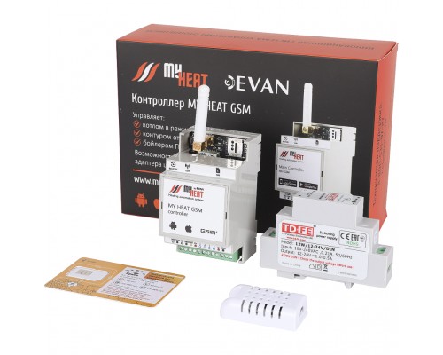 Термостат ЭВАН MYHEAT GSM (6282)