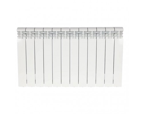 Радиатор алюминиевый STOUT VEGA 500 12 секций боковое подключение (белый RAL 9016) SRA-1310-050012 (SRA-1310-050012)