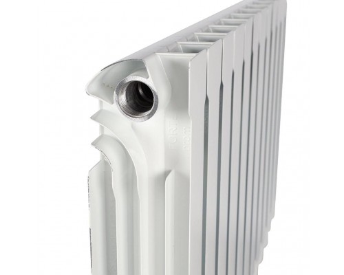 Радиатор алюминиевый STOUT VEGA 500 12 секций боковое подключение (белый RAL 9016) SRA-1310-050012 (SRA-1310-050012)
