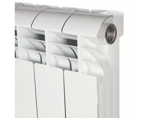 Радиатор алюминиевый STOUT VEGA 500 12 секций боковое подключение (белый RAL 9016) SRA-1310-050012 (SRA-1310-050012)