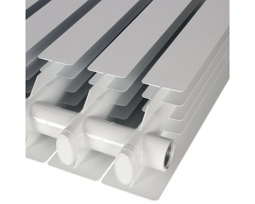 Радиатор алюминиевый STOUT VEGA 500 12 секций боковое подключение (белый RAL 9016) SRA-1310-050012 (SRA-1310-050012)