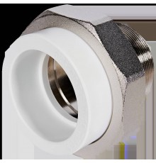 Муфта комбинированная Pro Aqua d=75-2.1/2 PP-R разъемная (американка) НР Белая (PA21026)