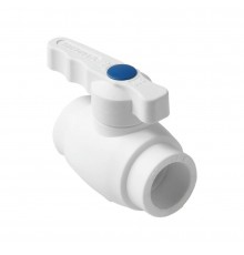 Шаровой кран полнопроходной Pro Aqua d= 20 PP-R Prime Белый (PA40508)