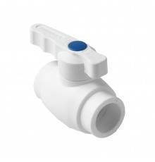 Шаровой кран полнопроходной Pro Aqua d= 25 PP-R Prime Белый (PA40510)
