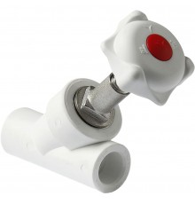 PA42010 Pro Aqua d= 25 PP-R Клапан (вентиль) косой Белый (PA42010)
