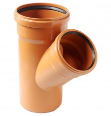 Pro Aqua PPH70161145 Terra D 160x110/45 PP Тройник для наружной канализации (PPH70161145)