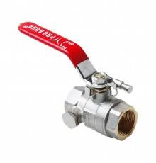 Кран шаровой полнопроходной Pro Aqua D 3/4 с дренажом и воздухоотводчиком, ручка-рычаг, В-В (FWL59-F20-F20x)