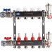 Коллектор из нержавеющей стали в сборе с расходомерами ROMMER 4 выхода (RMS-1210-000004)