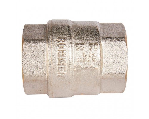 Клапан обратный пружинный муфтовый с пластиковым седлом ROMMER RVC-0002-000020 3/4 (RVC-0002-000020) Клапан обратный пружинный муфтовый с пластиковым седлом ROMMER RVC-0002-000020 3/4 (RVC-0002-000020)