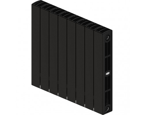 Радиатор биметаллический RIFAR SUPReMO 500 8 секции боковое подключение (Антрацит) 4RS50-8-AN (4RS50-8-AN)