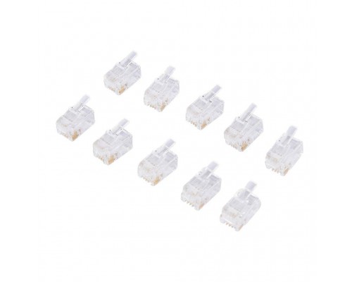 Коннектор 4P4C (RJ11), 10шт. Ectocontrol ec01062 (ec01062) Коннектор 4P4C (RJ11), 10шт. Ectocontrol ec01062 (ec01062)