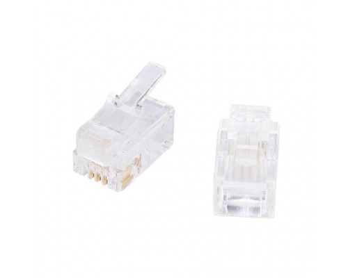 Коннектор 4P4C (RJ11), 10шт. Ectocontrol ec01062 (ec01062) Коннектор 4P4C (RJ11), 10шт. Ectocontrol ec01062 (ec01062)
