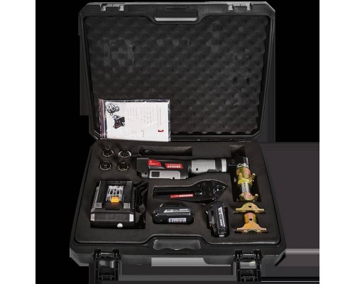 Комплект аккумуляторного инструмента ROMMER для аксиальных фитингов (4 насадки: 16x2.0 и 16x2.2, 20x2.8, 25x3.5, 32x4.4) (RAT-0001-001632)