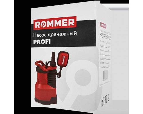 Насос дренажный ROMMER PROFI, кабель 10м, 900 Вт, для чистой воды RDP-0003-100900 (RDP-0003-100900)
