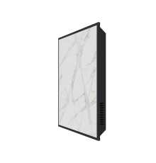 Отопительная панель STOUT WHITE STONE SCT 60*60 белый гранит / черный корпус SCT-00WB-006060 (SCT-00WB-006060)