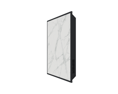 Отопительная панель STOUT WHITE STONE SCT 60*60 белый гранит / черный корпус SCT-00WB-006060 (SCT-00WB-006060)