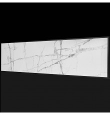 Отопительная панель STOUT WHITE STONE SCT 120*30 белый гранит / черный корпус SCT-00WB-012030 (SCT-00WB-012030)