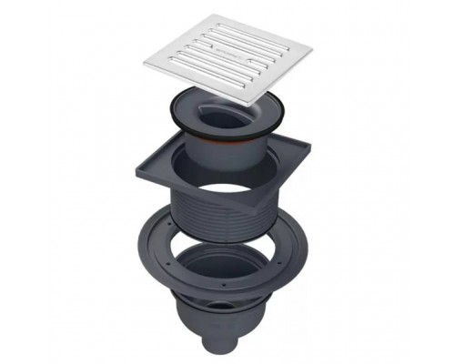 Трап с мульти-сифоном BETTOSERB 15х15, вертикальный выпуск (14702510)