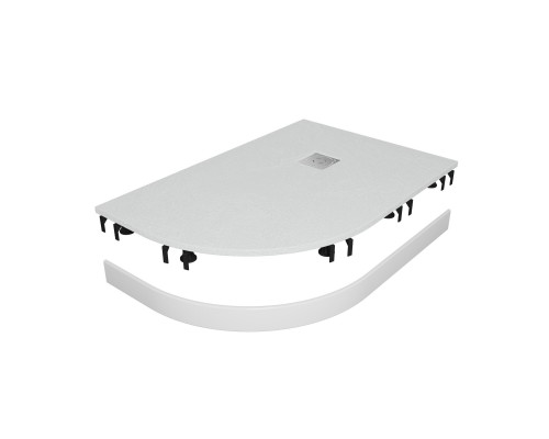 Душевой поддон асимметричный RGW ST/AR-W Белый (Комплект)  900x1200