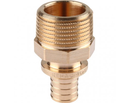 Переходник REHAU RAUTITAN с наружной резьбой 16-R 3/4 RX+ для труб из сшитого полиэтилена аксиальный (14563121001)