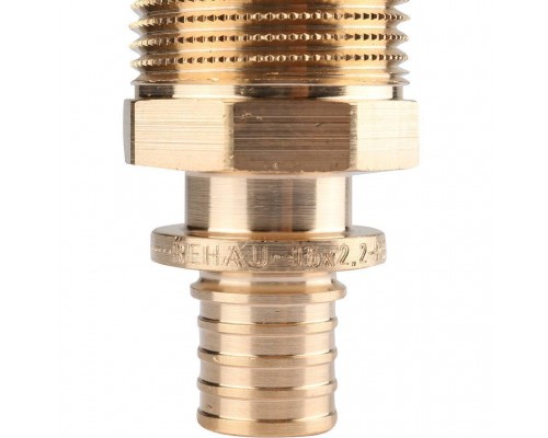 Переходник REHAU RAUTITAN с наружной резьбой 16-R 3/4 RX+ для труб из сшитого полиэтилена аксиальный (14563121001)