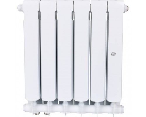 Радиатор биметаллический RIFAR BASE VENTIL 500 BVR 6 секций нижнее правое подключение (белый RAL 9016) 1RB50.VR-6 (1RB50.VR-6)